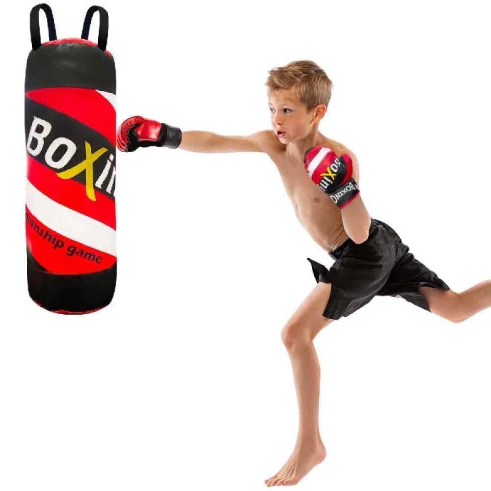 Set Boxeo Infantil 53cm Saco Y Guantes