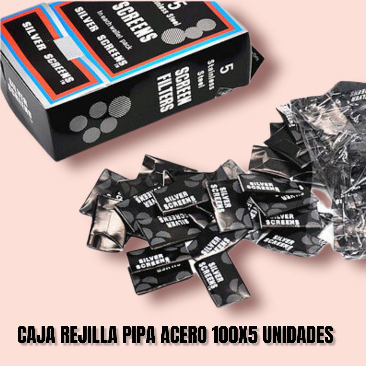 CAJA REJILLA PIPA ACERO 100 X 5 UNIDADE